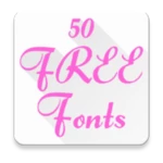 free fonts 50 pack 6 android application logo